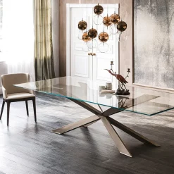 Cattelan Italia Spyder-ruokapöytä, suorakaide