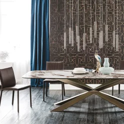 Cattelan Italia Spyder-ruokapöytä, suorakaide