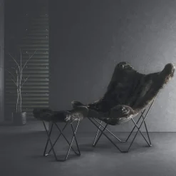 Cuero Design Mariposa-tuoli, musta