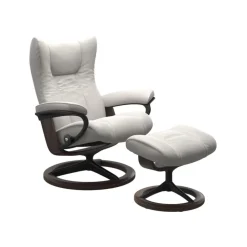 Stressless Wing-lepotuoli + rahi, valkoinen