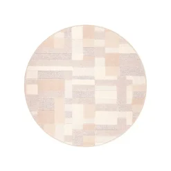 VM Carpet Domino-villamatto, pyöreä